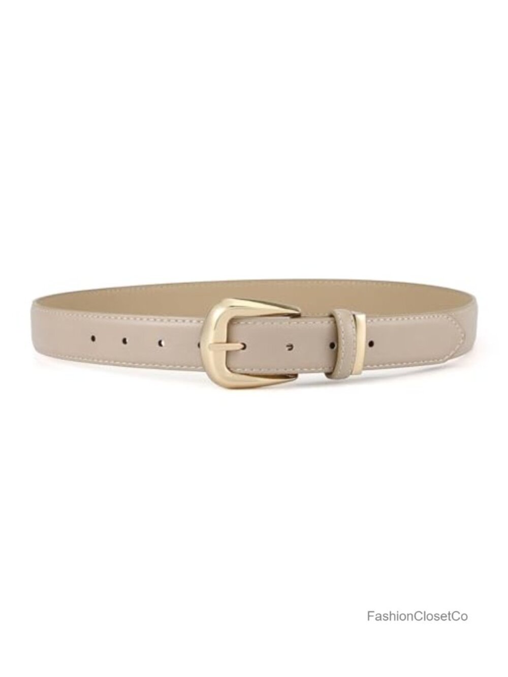 Faux Leather Belt Oval Single Prong Buckle Casual Jeans Pants